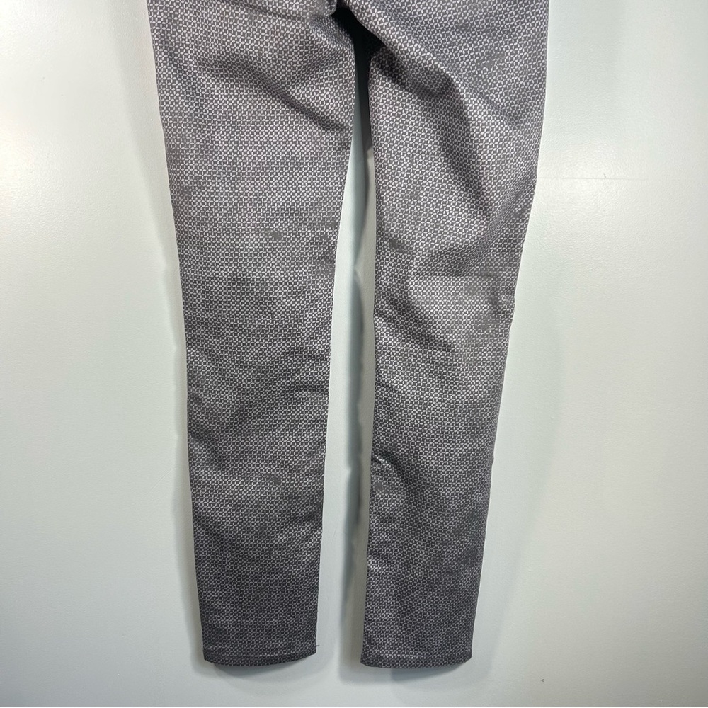 Prana Slim Trousers in Light Gray Microdot Print - Picture 12 of 13